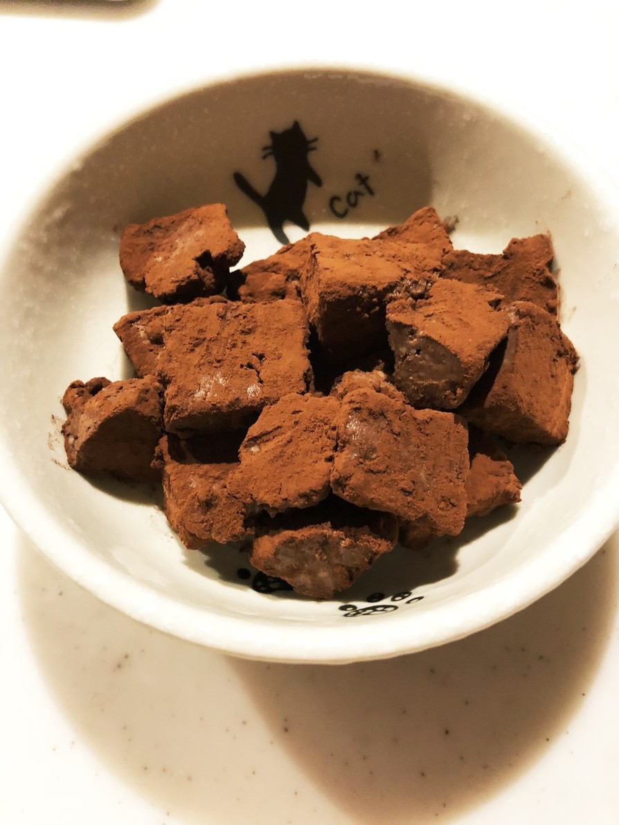 濃厚豆腐で簡単生チョコの画像