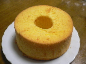 全卵使用☆カボチャのシフォンケーキ