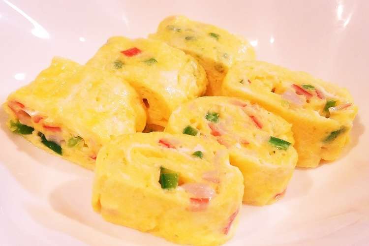 ピーマンとカニカマの卵焼き レシピ 作り方 By Richland Y クックパッド 簡単おいしいみんなのレシピが349万品