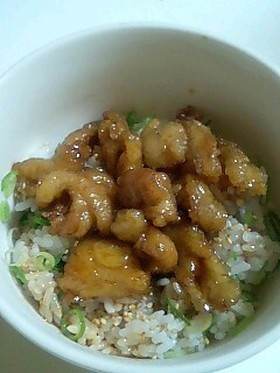 格安☆鶏皮のたれ焼き丼