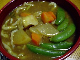 負けない!簡単おいしいカレーうどん♪