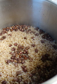 モチモチ小豆玄米ご飯