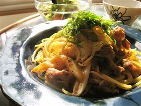 コクうまぁ☆ねぎ豚味噌パスタ