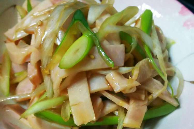 簡単おつまみ 長ネギとハムの醤ラー油和え レシピ 作り方 By 陽翔のばあば クックパッド 簡単おいしいみんなのレシピが352万品