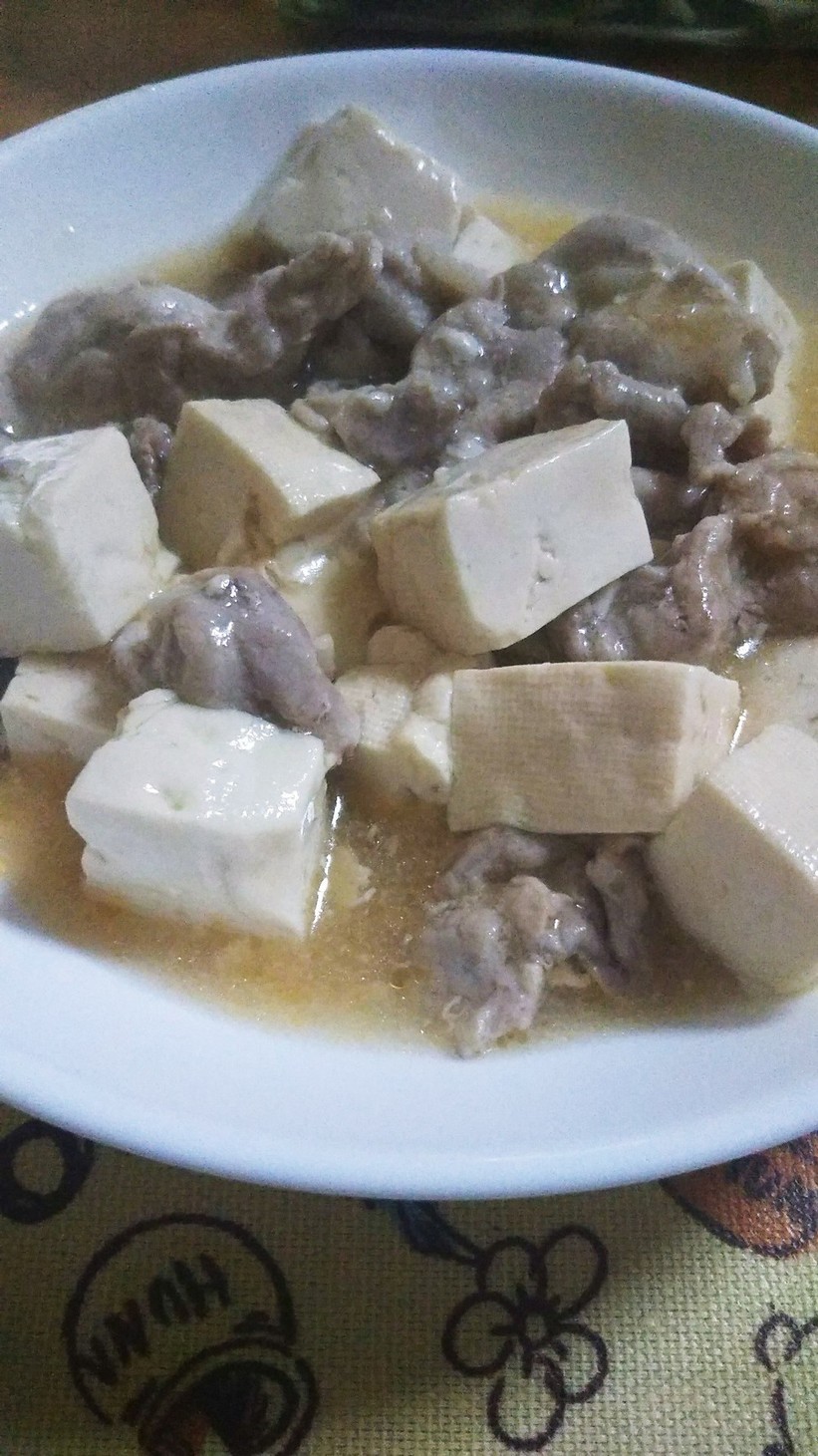 豚バラで塩麻婆豆腐の画像