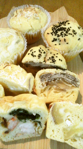 甘くない軽食マフィン