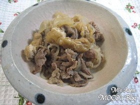 牛肉としらたきとうす揚げの甘辛煮