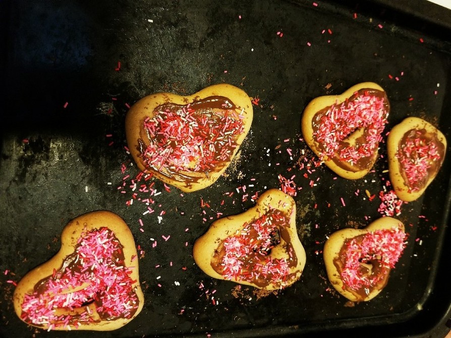 バレンタインロータスビスケット風クッキーの画像
