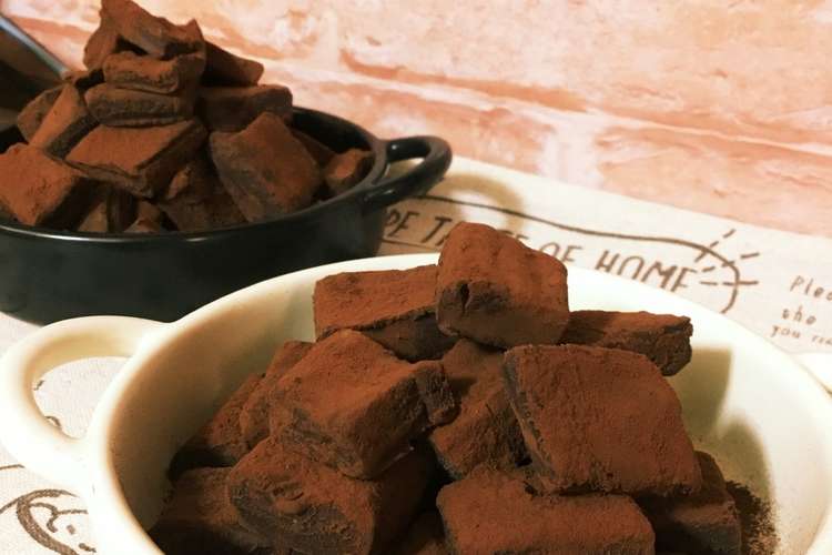 思わずまた食べたくなる 簡単 生チョコ レシピ 作り方 By 宇治抹茶 お料理マン クックパッド 簡単おいしいみんなのレシピが354万品