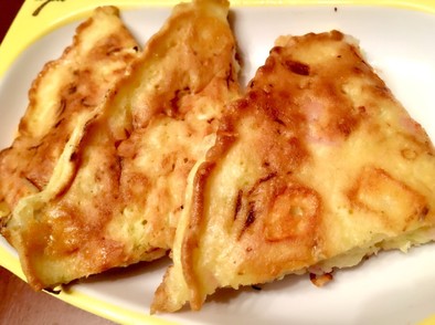 ハムチーズお好み焼き(幼児食/冷凍可)の写真