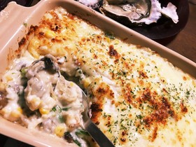 ☆牡蠣とほうれん草のグラタン☆