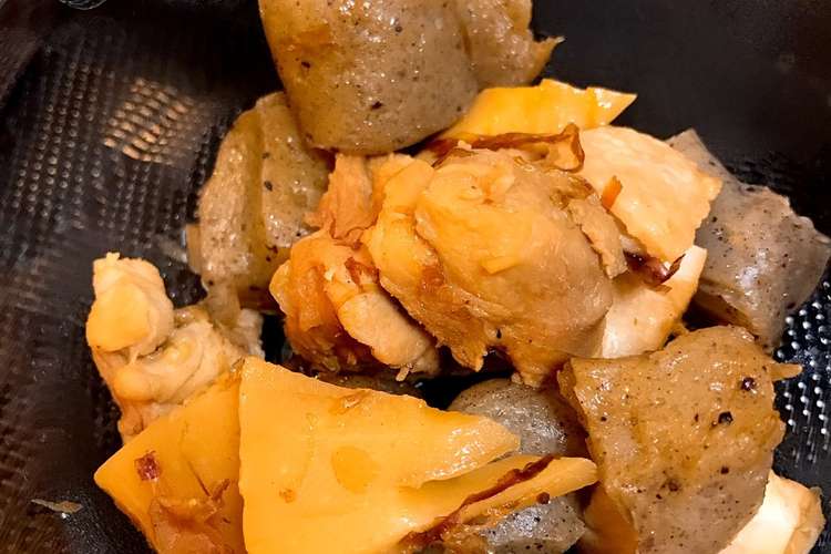 こんにゃくたけのこ 煮物 レシピ 作り方 By ころぶら クックパッド 簡単おいしいみんなのレシピが352万品