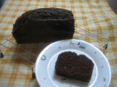 簡単チョコレートケーキオレンジピール入りの写真