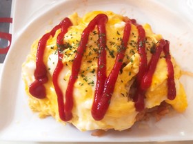 ♡卵焼くだけ!レンジでオムライス♡