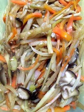 野菜を無駄なく!ウドと大根の皮のきんぴら