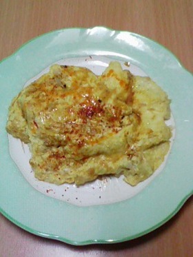 おいしいタレと雑穀ご飯と♪納豆オムレツ