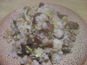 里芋の煮っころがしの残りで♪炒飯の写真