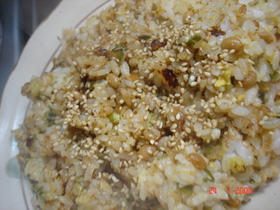 たたき梅de納豆チャーハン