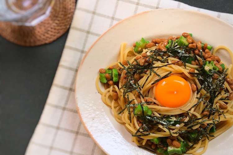 混ぜるだけ オクラと納豆のまかないパスタ レシピ 作り方 By Ryogo クックパッド 簡単おいしいみんなのレシピが360万品