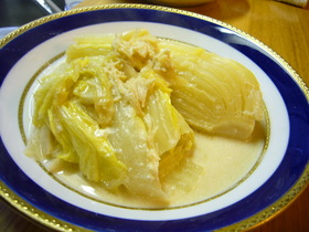 ホタテと白菜のクリーム煮