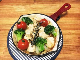 野菜たっぷりヘルシーグリルチキン