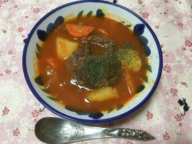 圧力鍋でビーフシチュー