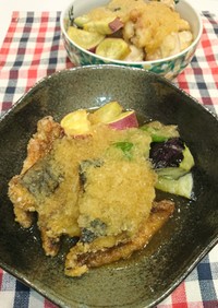 揚げ鯖(鶏肉)と野菜のおろし煮