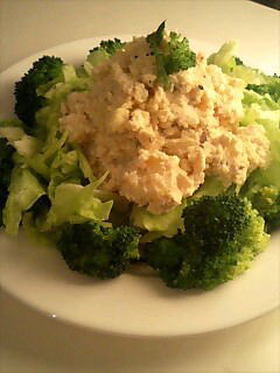 豆腐でポテサラ