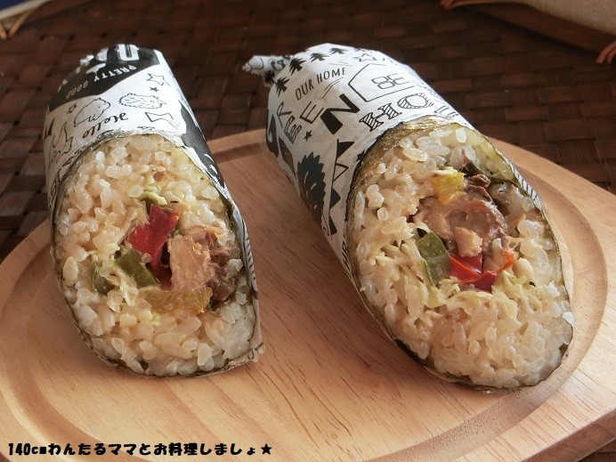 簡単★サバ味噌の寿司ブリトーの画像