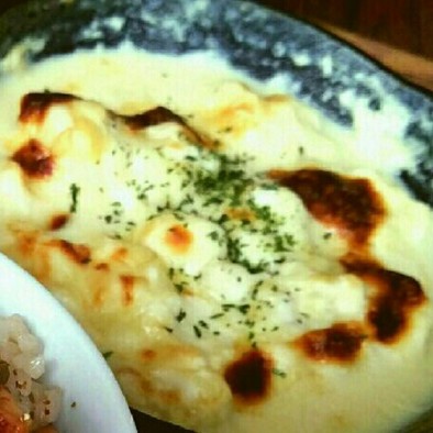 白子の味噌チーズ豆乳グラタンの写真