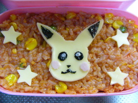 簡単にピカチュウ弁当☆キャラ弁☆