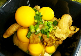 こってり♪玉ひも(キンカン)の味噌煮込み