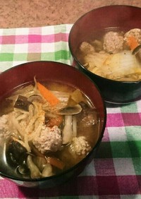 白菜と肉団子のスタミナスープ☆