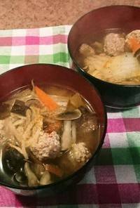 白菜と肉団子のスタミナスープ☆