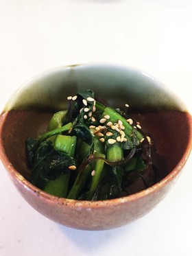 簡単☆小松菜の塩昆布炒め