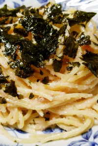 激ウマ♥️明太子と韓国海苔のスパゲティ