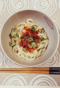 時短☆ごまだれキムチうどん