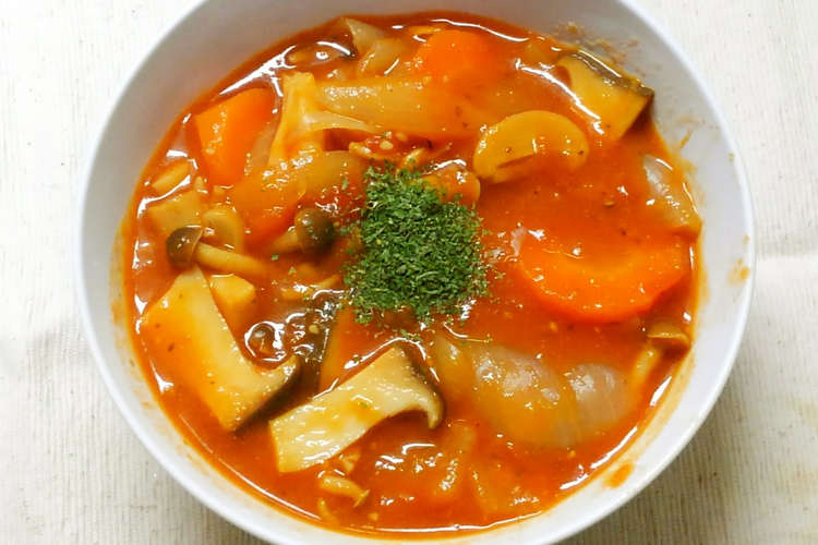 簡単 きのこと玉ねぎと人参のトマト煮 レシピ 作り方 By 331ミミイ クックパッド 簡単おいしいみんなのレシピが376万品