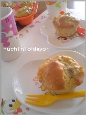 全粒粉☆さつまいもと林檎のマフィン