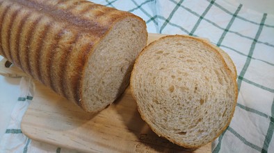 トヨ型（大）小麦ふすまラウンドパンの写真