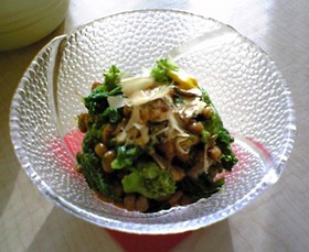 春を感じる♪菜の花の納豆和え