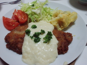 ラム肉のカツレツ スービーズソース