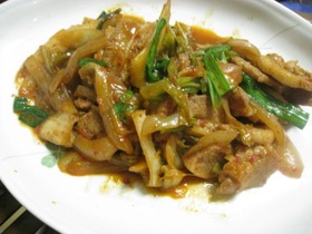 辛さレベル5! 痛烈激辛豚キムチ