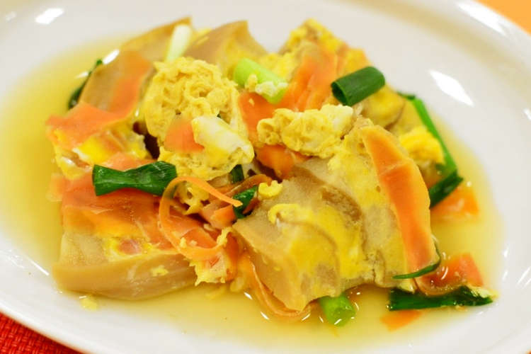 車麩の卵とじ レシピ 作り方 By 新潟市 クックパッド 簡単おいしいみんなのレシピが354万品