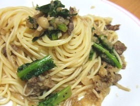 牛肉のみぞれ煮パスタ