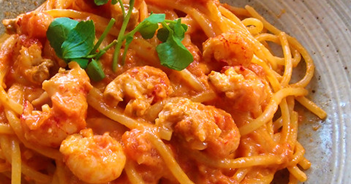 アメリカザリガニのトマトクリームパスタ レシピ 作り方 By 尾張こまき クックパッド