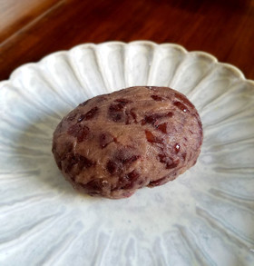 大納言小豆で作った粒餡のぼたもち2種