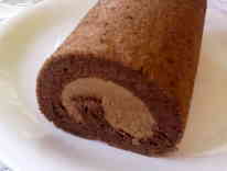 チョコロールケーキの画像