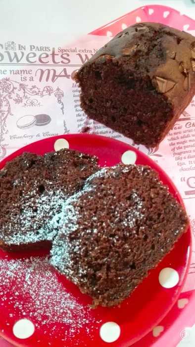 チョコチョコパウンドケーキの写真