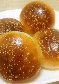 簡単パン作り☆ハンバーガーバンズ